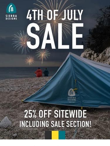 Sierra Designs Sale Announcement