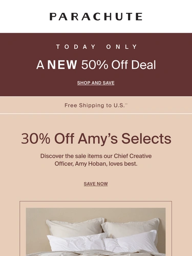 Parachute Home Sale Announcement