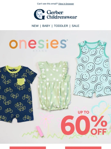 Gerber Childrenswear Sale Announcement