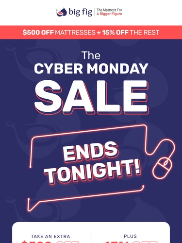 Big Fig Mattress Sale Announcement