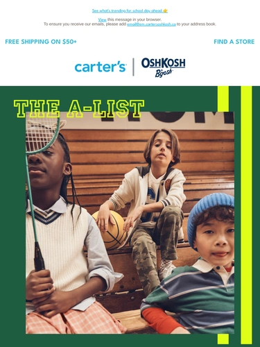 Carter's OshKosh Newsletter