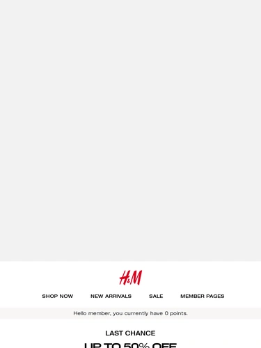 H&M Sale Announcement