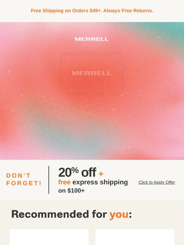 Merrell Holiday Campaign