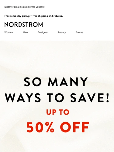 Nordstrom Sale Announcement