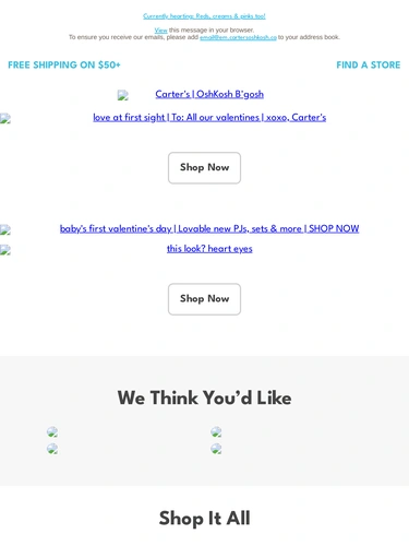 Carter's OshKosh Sale Announcement