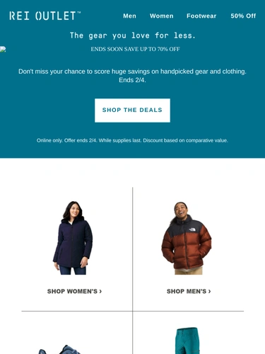 REI Sale Announcement
