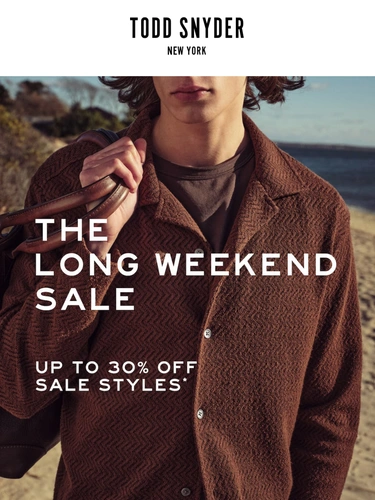 Todd Snyder Sale Announcement