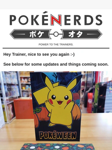 The PokeNerds Store Event Invitation