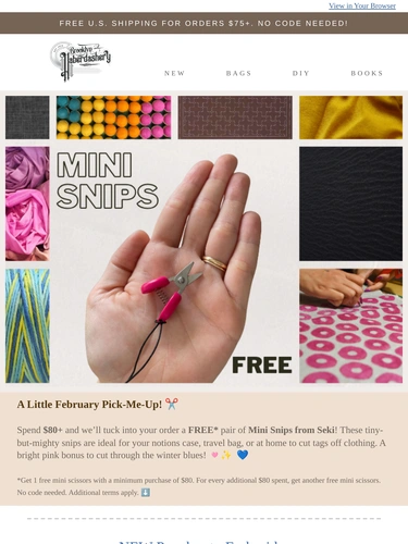 Brooklyn Haberdashery Newsletter