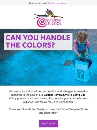 Chameleon Colors Product Launch