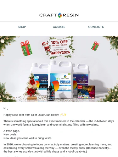 Craft Resin Holiday Campaign