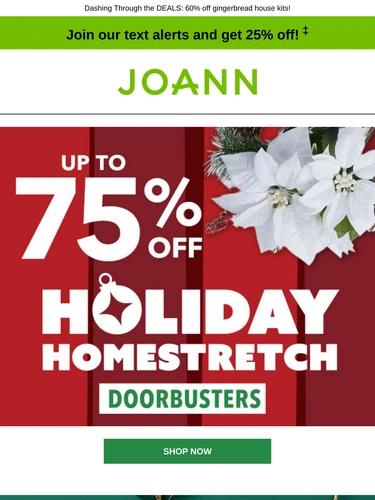 Joann Sale Announcement