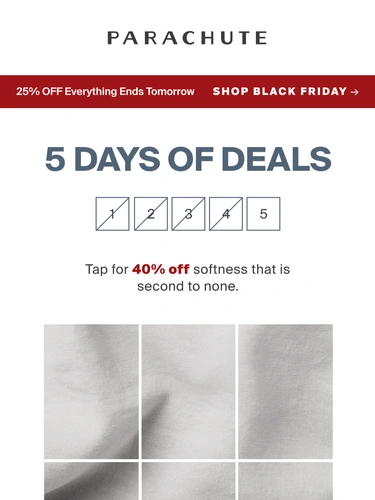 Parachute Home Sale Announcement