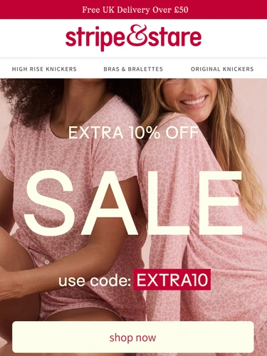 Stripe and Stare Sale Announcement
