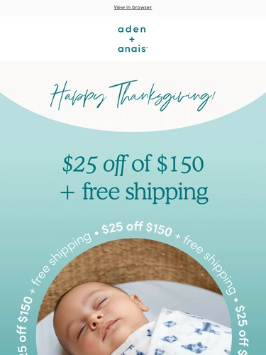 Aden + Anais Sale Announcement