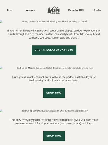 REI Newsletter