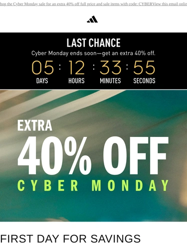 Adidas Sale Announcement