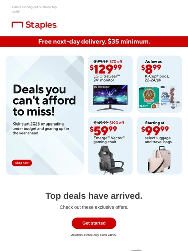 Staples Sale Announcement