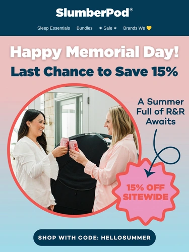 SlumberPod Sale Announcement