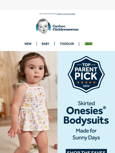 Gerber Childrenswear Sale Announcement