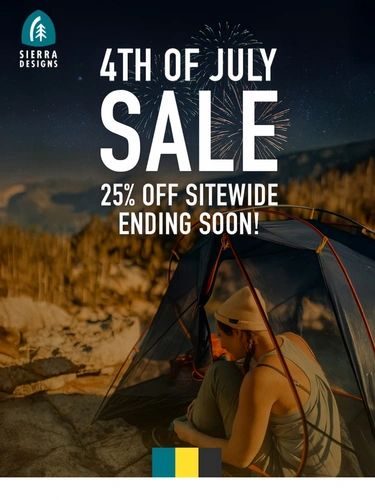 Sierra Designs Sale Announcement