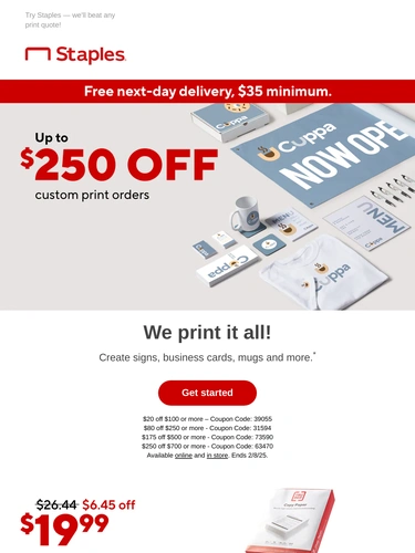 Staples Sale Announcement