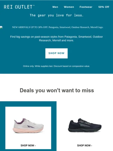 REI Sale Announcement