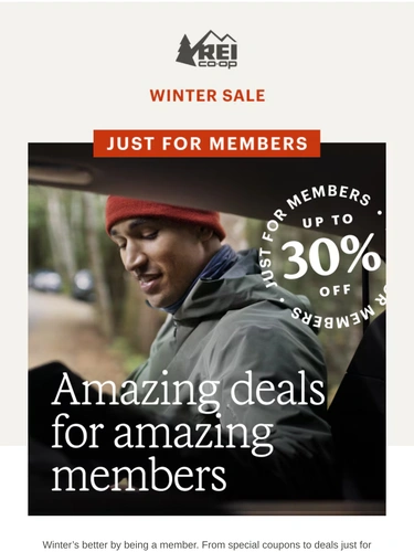 REI Sale Announcement