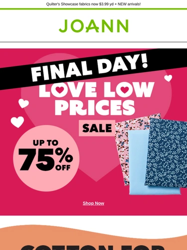 Joann Sale Announcement
