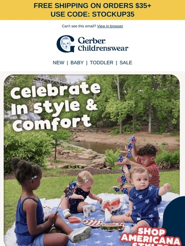 Gerber Childrenswear Email