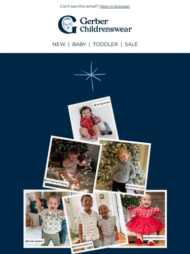 Gerber Childrenswear Holiday Campaign