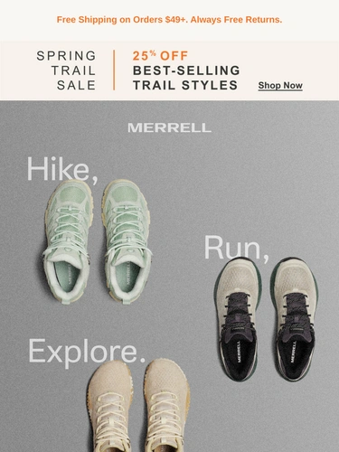 Merrell Sale Announcement