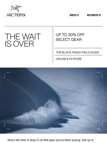 Arc'teryx Sale Announcement