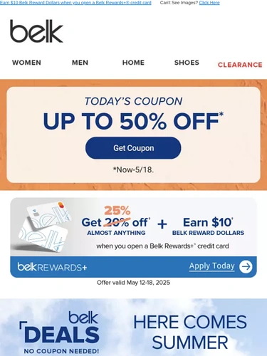 Belk Sale Announcement