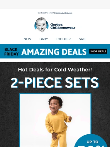 Gerber Childrenswear Sale Announcement