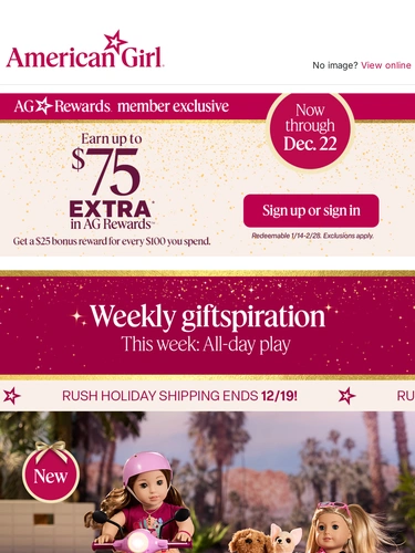 American Girl Sale Announcement