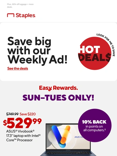 Staples Sale Announcement