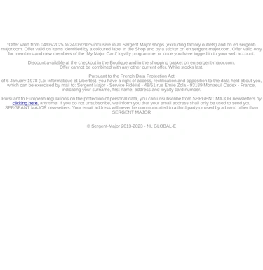 Sergent Major Sale Announcement