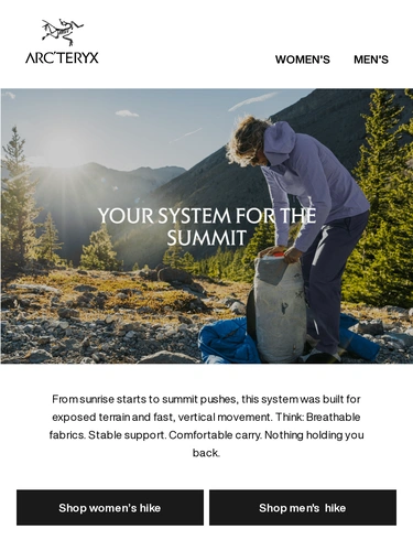 Arc'teryx Email