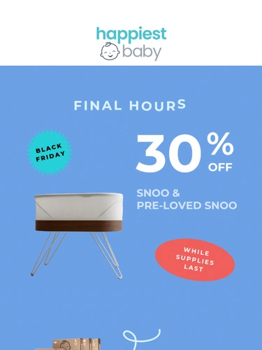 Happiest Baby Sale Announcement