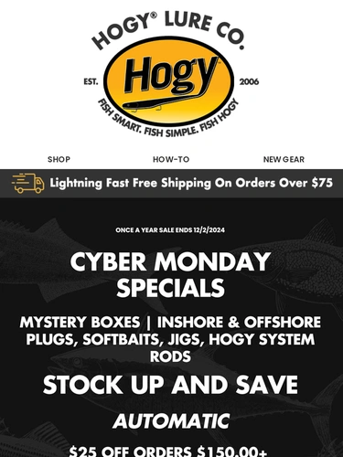 Hogylures Sale Announcement