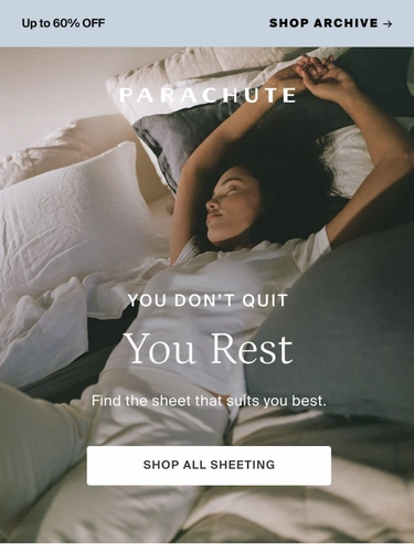 Parachute Home Sale Announcement