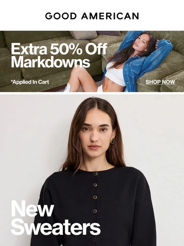 Good American Sale Announcement