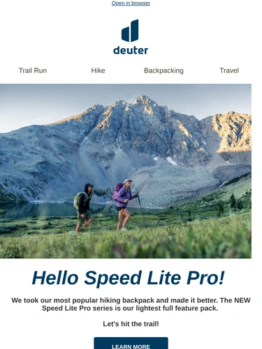Deuter Product Launch