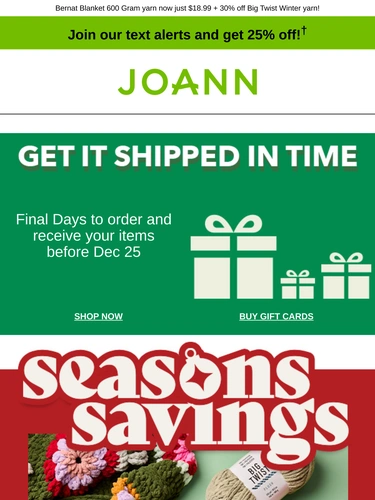 Joann Sale Announcement
