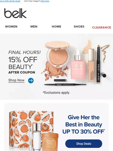 Belk Sale Announcement