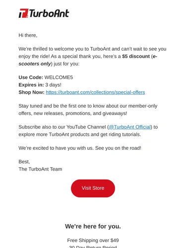 TurboAnt Welcome Series