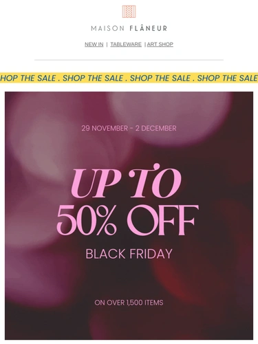 Maison Flaneur Sale Announcement