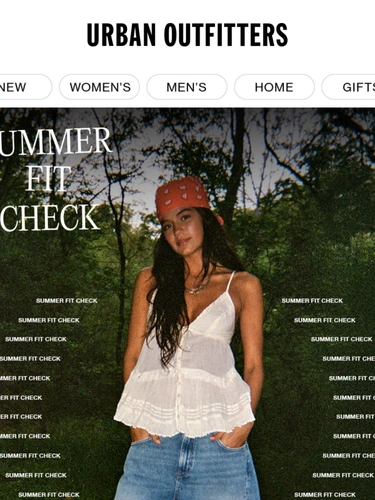 Urban Outfitters Newsletter