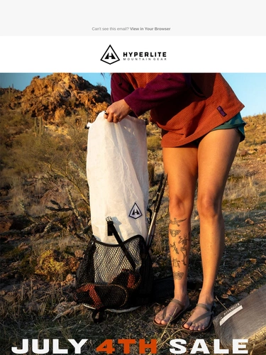 Hyperlite Mountain Gear Sale Announcement